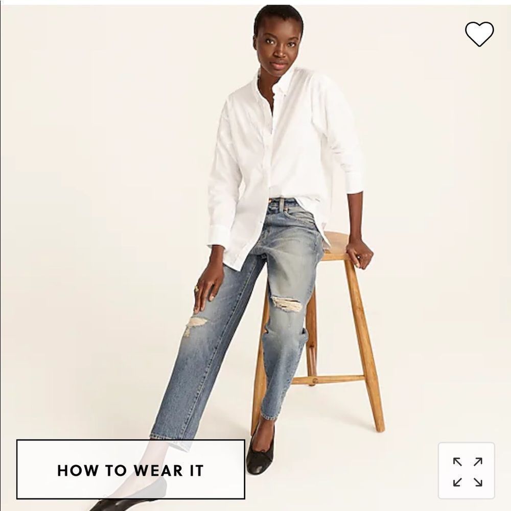 J. Crew Relaxed-fit washed cotton poplin shirt - Picture 3 of 4